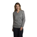 Unisex Jersey Knit V-Neck Pullover Sweater